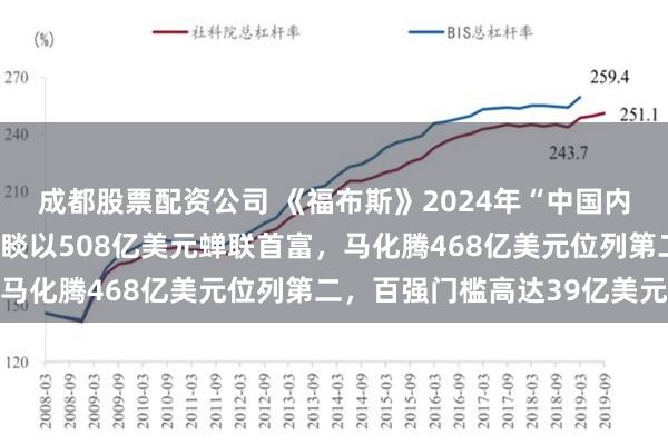 成都股票配资公司 《福布斯》2024年“中国内地富豪榜”出炉！钟睒睒以508亿美元蝉联首富，马化腾468亿美元位列第二，百强门槛高达39亿美元